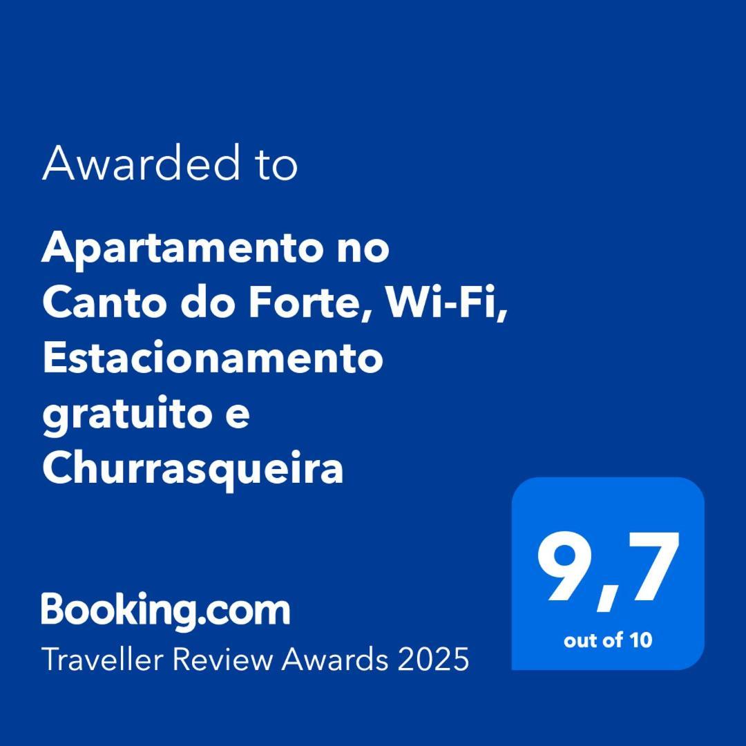 Apartamento No Canto Do Forte, Wi-Fi, Estacionamento Gratuito E Churrasqueira Praia Grande  Bagian luar foto